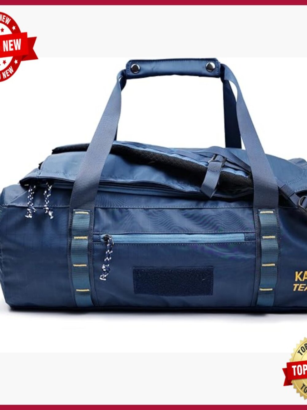 40l Water Repellent Travel Duffle Backpack With Laptop Sleeve